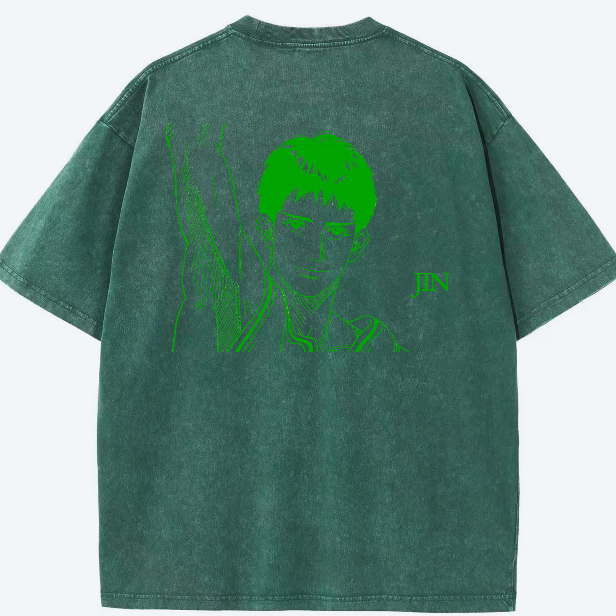 （画像用） SLAM DUNK／スラムダンク 綿100% ヴィンテージ風 半袖Tシャツ（背面プリント）